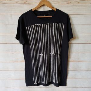 Ksubi LSWD Short Sleeve Graphic 100% Cotton Tee Shirt in Black
